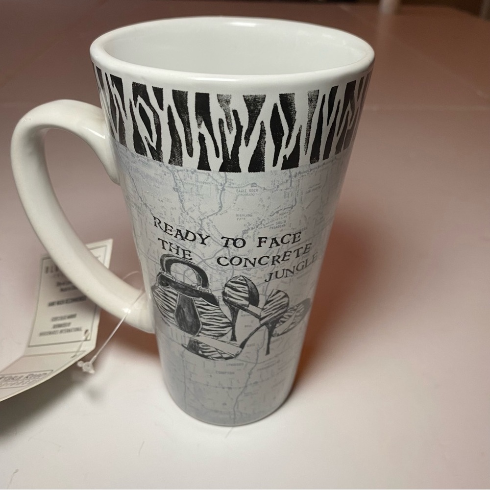 Tall Ceramic Mug by Blue Harbor Collection, Tara Reed Designs